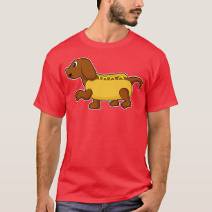 T-shirt Chien comme Hotdog