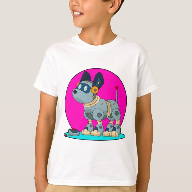 T-shirt Chien comme robot (Devant)