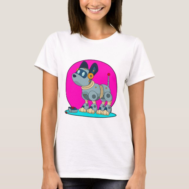 T-shirt Chien comme robot (Devant)
