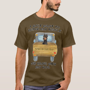 T-shirt Chien conducteur de camion Doberman Pinscher
