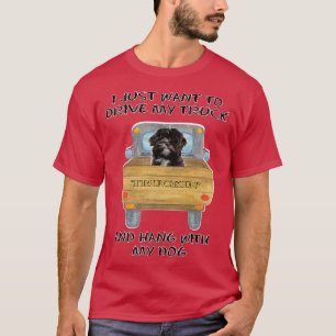 T-shirt Chien conducteur de camion Lhasa Apso