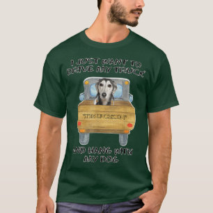 T-shirt Chien conducteur de camion Saluki