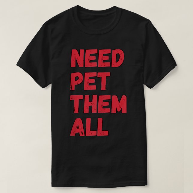 T-shirt Chien cool animal de compagnie dire animal de comp (Design devant)