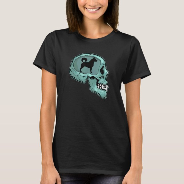 T-shirt Chien cool Silhouette Propriétaire Trainer Chiens  (Devant)