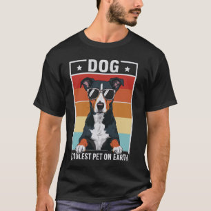 T-shirt Chien Coolest Animaux Sur Terre Retro Lunettes de 