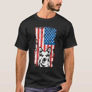 T-shirt Chien Corgi Drapeau Américain 4 Juillet