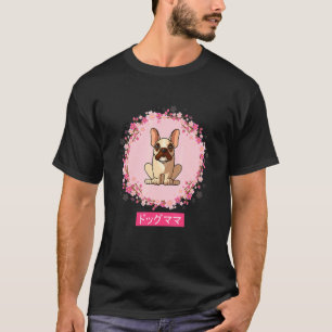 T-shirt Chien Corgi Gallois Fleur de Cerisier Japonais