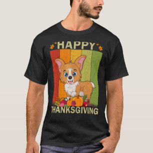 T-shirt Chien Corgi Graphique Rétro Famille Correspondant