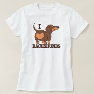 T-shirt Chien Dachshund Love