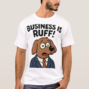 T-shirt Chien d'affaires en costume – Art de citation amus