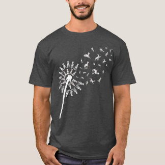 T-shirt Chien Dandelion Amoureux des chiens Animaux de com