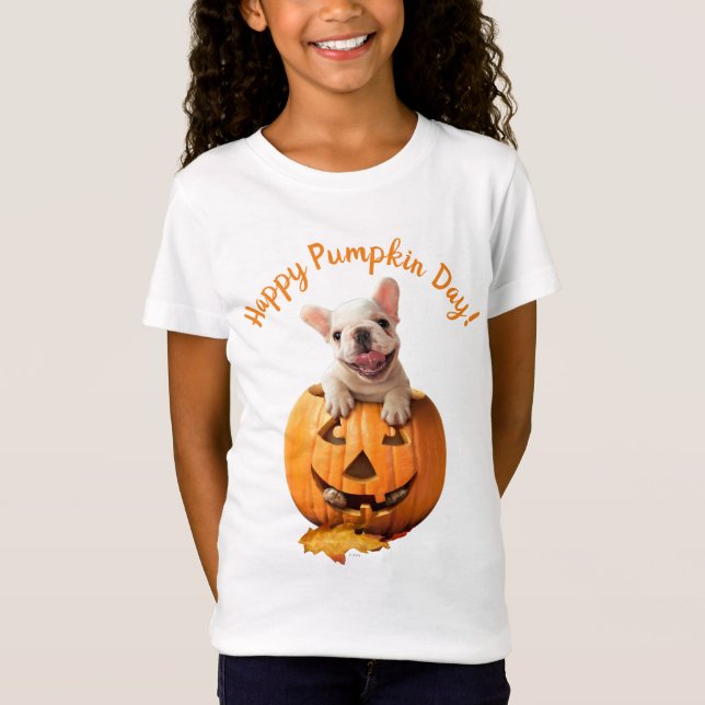 T-Shirt Chien dans Jack-o-Lantern (Devant)