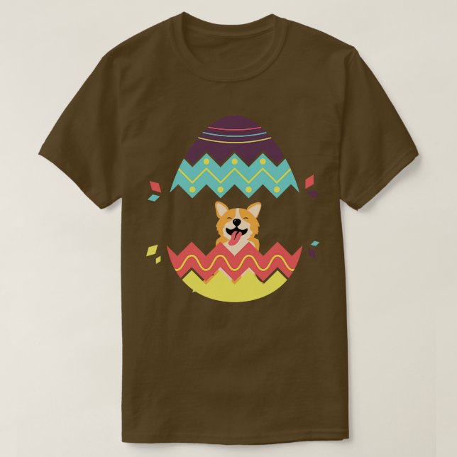 T-shirt chien dans l'oeuf 227 (Design devant)