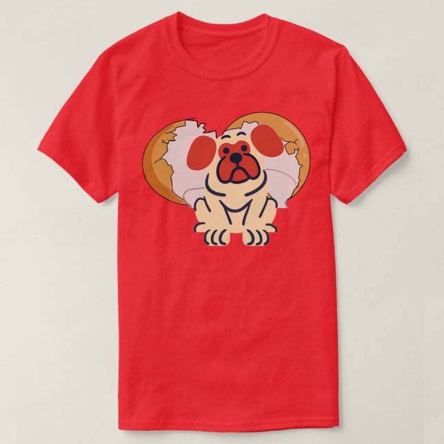 T-shirt chien dans l'oeuf 295 (Design devant)
