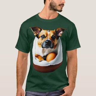 T-shirt Chien Dans L'Oeuf Drôle 1