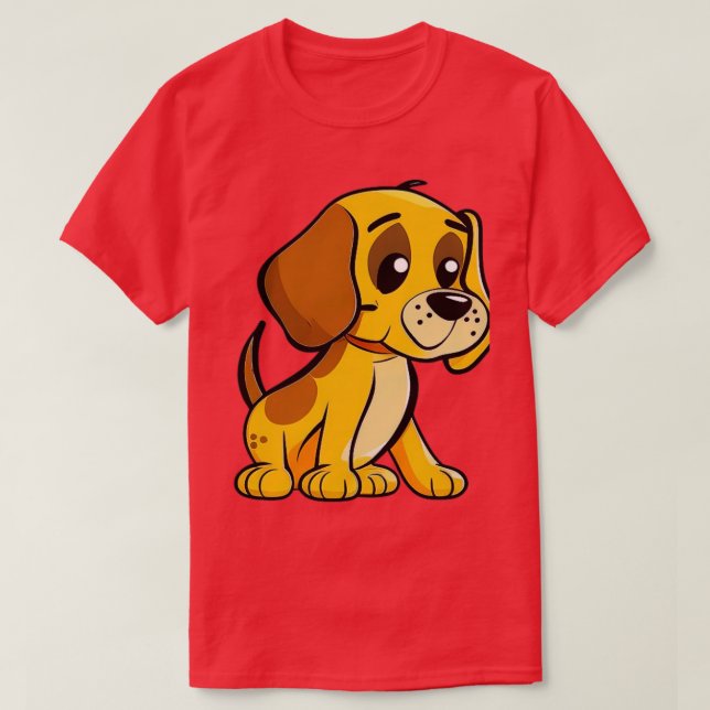 T-shirt Chien dans l'oeuf Oeuf de Pâques (8) (Design devant)