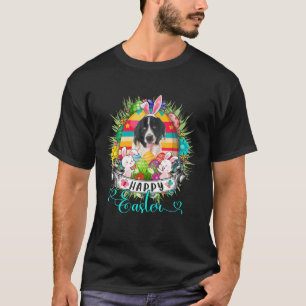 T-shirt Chien D'Atterrissage Dans Les Oeufs De Pâques Bask