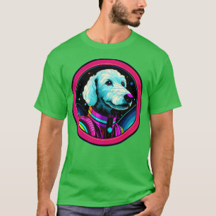 T-shirt Chien de Bedlington Terrier Funny Astronaut cosmiq