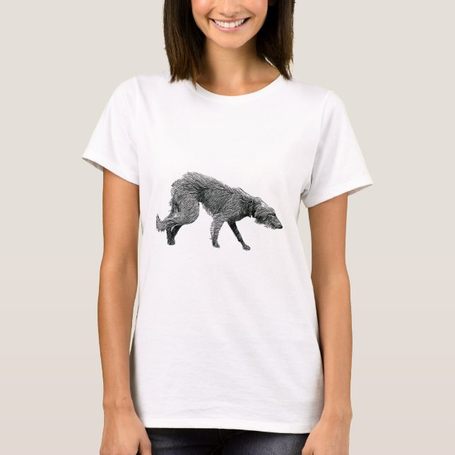 T-shirt Chien de Bedlington Whippet Lurcher (Devant)