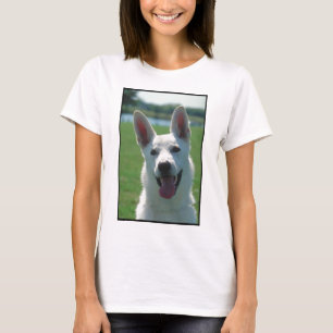 T-shirt Chien de berger allemand blanc
