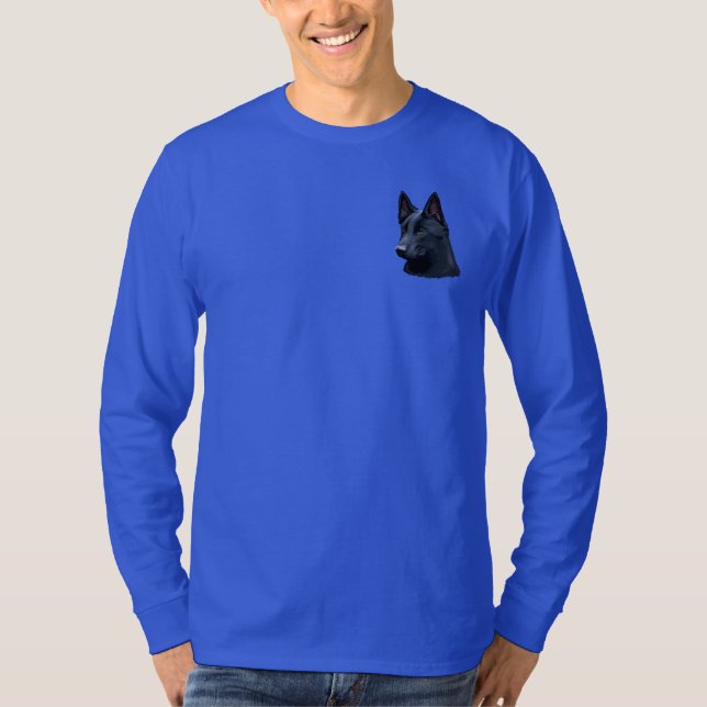 T-shirt Chien de berger allemand noir (Devant)