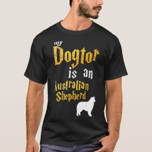 T-shirt Chien de berger australien de sexe masculin Berger