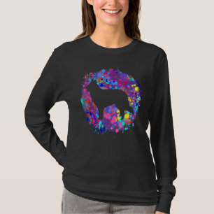 T-shirt Chien de berger belge Art éclaboussure aquarelle r