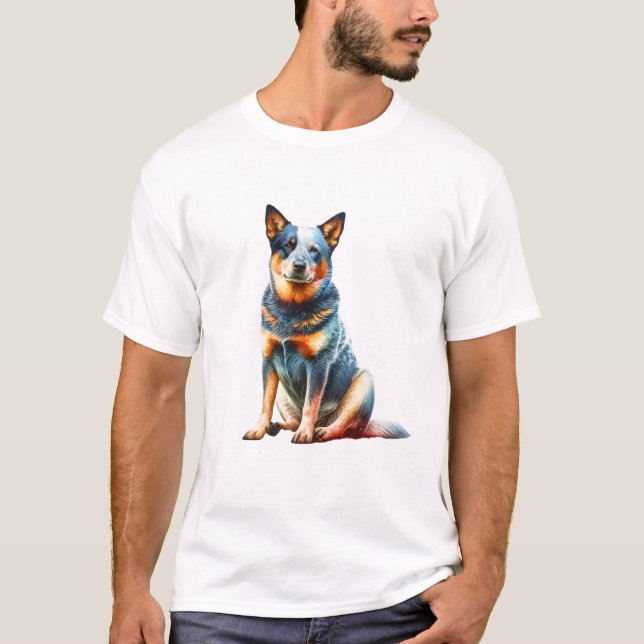T-shirt Chien de bétail australien (Devant)