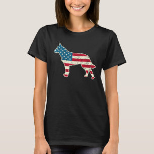 T-shirt Chien de bétail australien Blue Heeler 4 juillet A