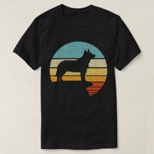 T-shirt Chien de bétail australien Blue Heeler Chien Rétro