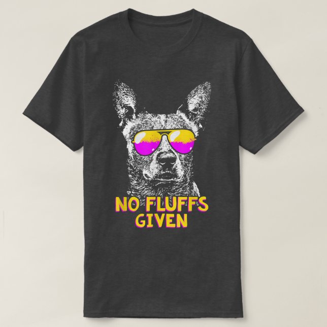 T-shirt Chien de bétail australien Pas de liquides drôle (Design devant)