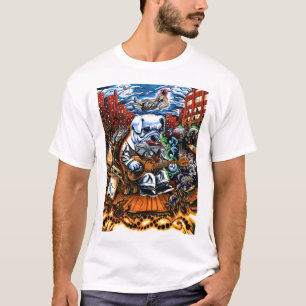 T-shirt Chien de bleus