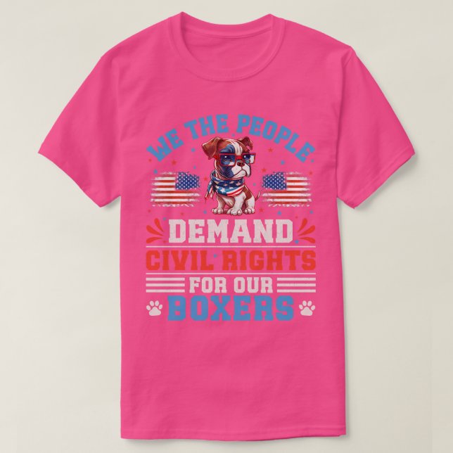 T-shirt Chien de boîte patriotique 3 (Design devant)