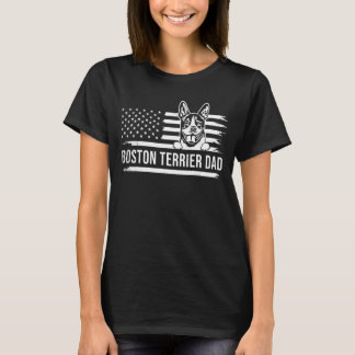 T-shirt Chien de Boston DAD chien propriétaire mélangé ave