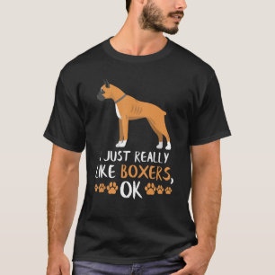 T-shirt Chien de boxe Chien Chien de boxe Chien Maman