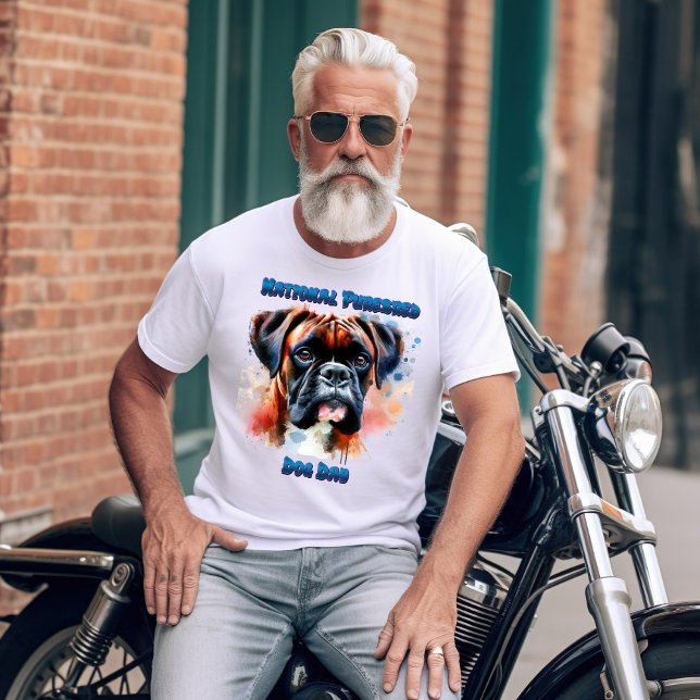 T-shirt Chien de boxe majestueux Honneurs Jour du Purebred (Créateur téléchargé)
