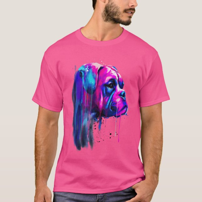 T-shirt Chien De Boxer Pour Une Maman De Boxer (Devant)