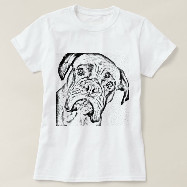 T-shirt Chien de boxeur (Design devant)