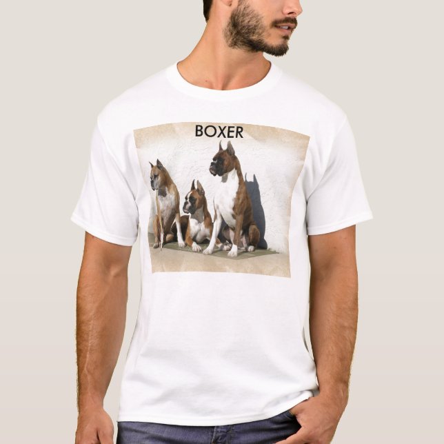 T-SHIRT CHIEN DE BOXEUR (Devant)