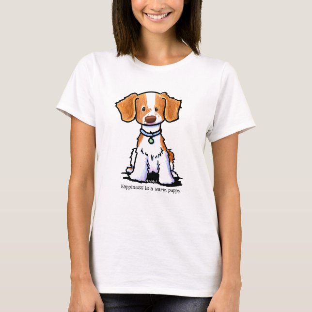 T-shirt Chien de Bretagne KiniArt (Devant)