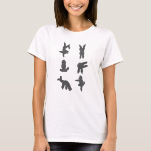 T-shirt Chien de caniche faisant du yoga