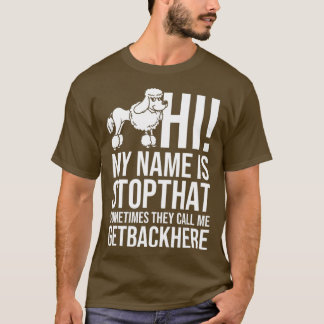 T-shirt Chien de caniche standard Chien Chien Chien Chien