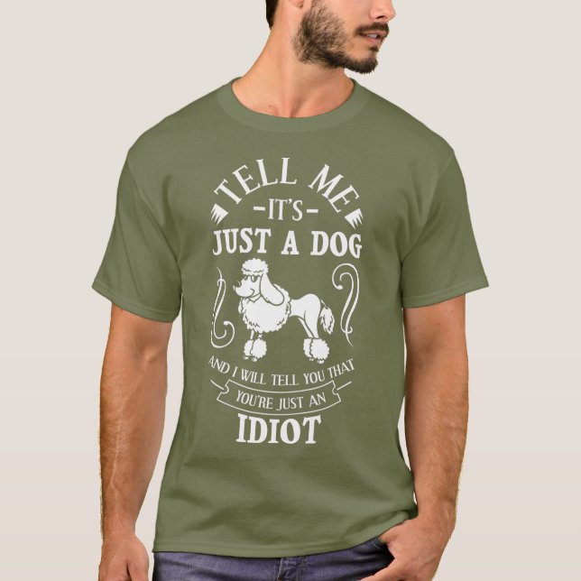 T-shirt Chien de caniche standard Chien Chien Chien Chien  (Devant)