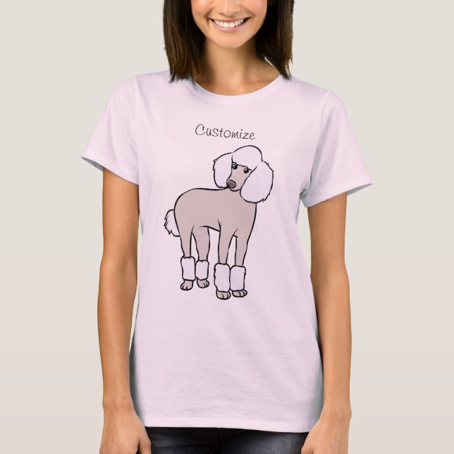 T-shirt Chien de caniche standard Thunder_Cove (Devant)