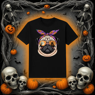 T-shirt Chien de Carlin cool avec les tons de Bandana et H