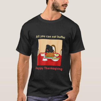 T-shirt Chien de Carlin noir
