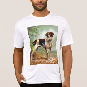 T-shirt Chien de chasse avec oiseau dans la bouche