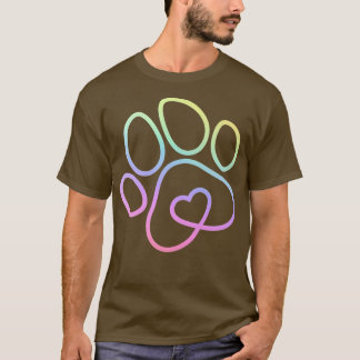 T-shirt Chien de chien arc en ciel chien chien maître chie