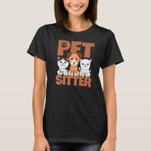 T-shirt Chien de chien de poète Graphique Animaux assis Ch