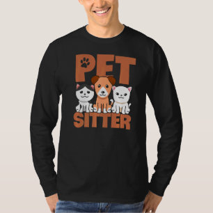 T-shirt Chien de chien de poète Graphique Animaux assis Ch